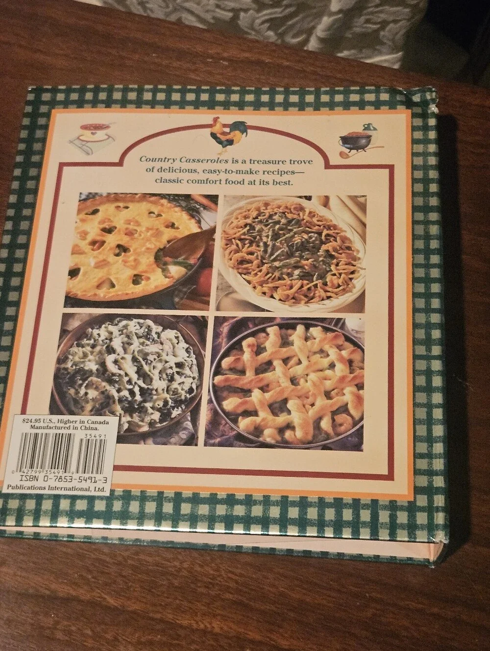Country Casseroles Hardcover Cookbook – Easy-to-Make Recipes & Helpful Tips